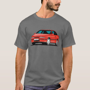 T-shirt Opel Calibra rouge