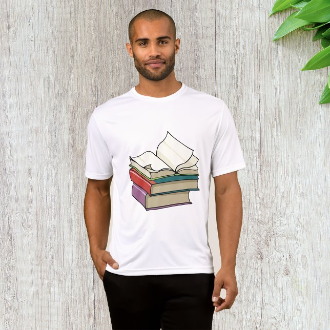 T-shirt Open Book Mens Active Tee (Créateur téléchargé)
