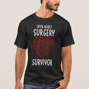 T-shirt Open Heart Chirurgie Récupération Cardiaque Surviv