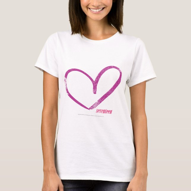 T-shirt Open Heart Purple (Devant)