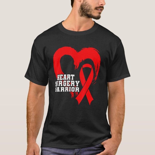 T-shirt Open Heart Surgery Bypass Awareness Heart Heart Su (Devant)
