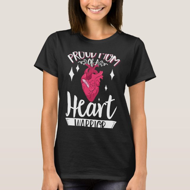T-shirt Open Heart Surgery Bypass Awareness Heart Proud Mo (Devant)