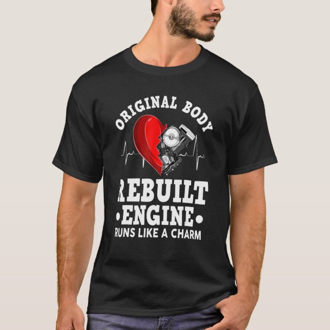 T-shirt Open heart surgery Original body rebuilt engine (Devant)