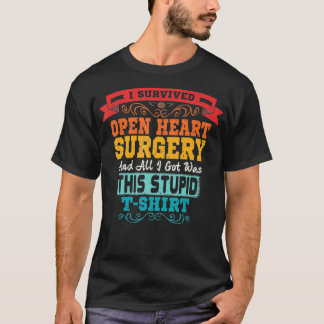 T-shirt Open Heart Surgery Shirt Survivor Post Attack Reco