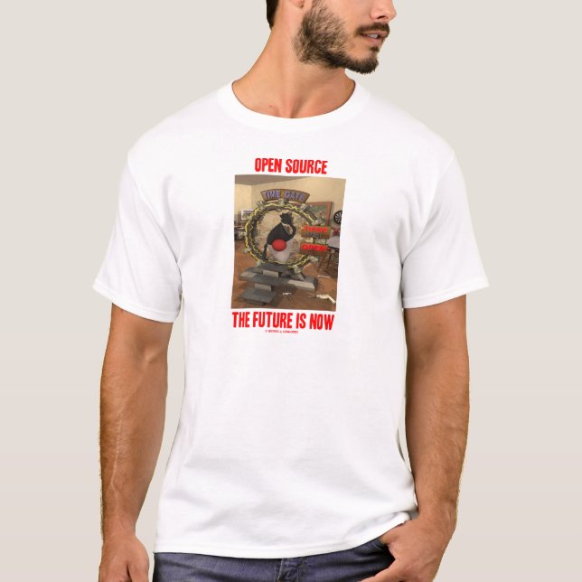 T-shirt Open Source L'Avenir Est Maintenant (Duke) (Devant)