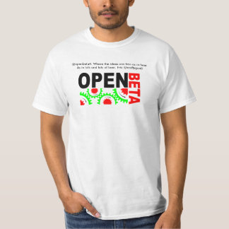T-shirt openbeta4, @openbeta4 : Là où les idées sont