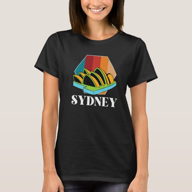 T-shirt Opéra De Sydney Depuis Le Port D'Australie (Devant)