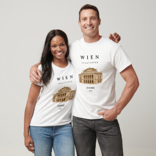 T-shirt Opéra d'État de Vienne personnalisé   Nom & Année