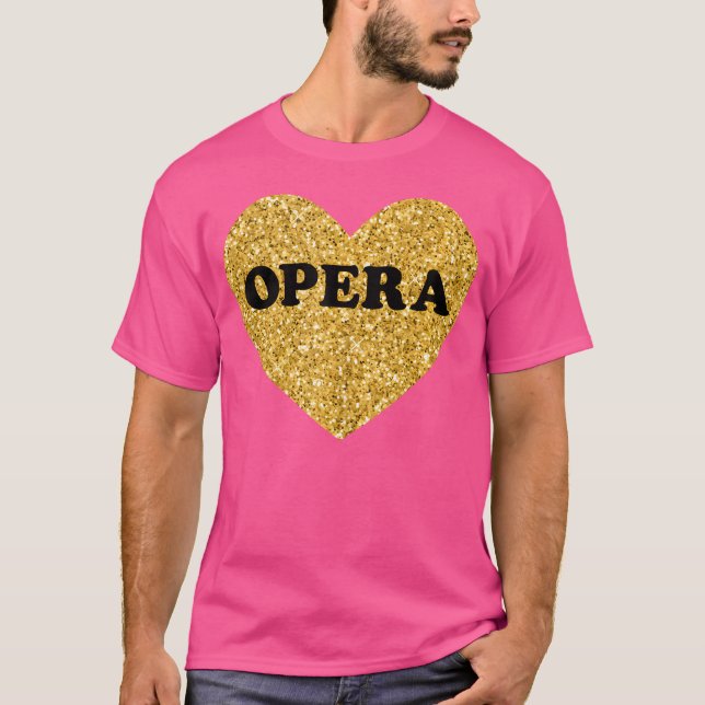 T-shirt Opéra Pour Femmes J'Aime L'Opéra (Devant)