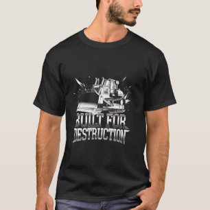 T-shirt Opérateur Bulldozer Construction Ouvrier Earth Mov