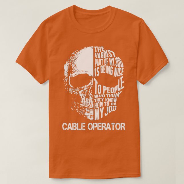 T-shirt Opérateur de câble (Design devant)