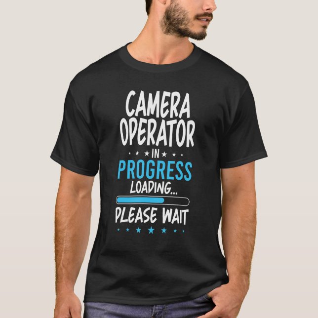 T-shirt Opérateur de caméra en cours (Devant)