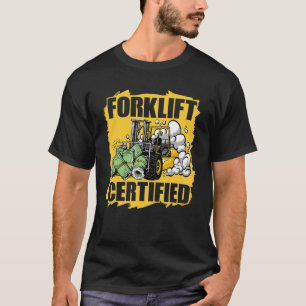 T-shirt Opérateur de chariot élévateur certifié Mécanicien