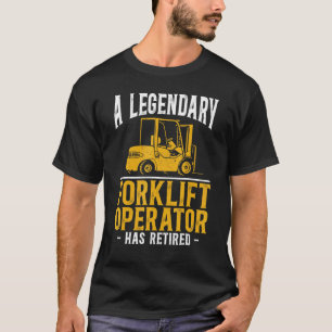 T-shirt Opérateur De Chariot Élévateur Certifié Retraite V