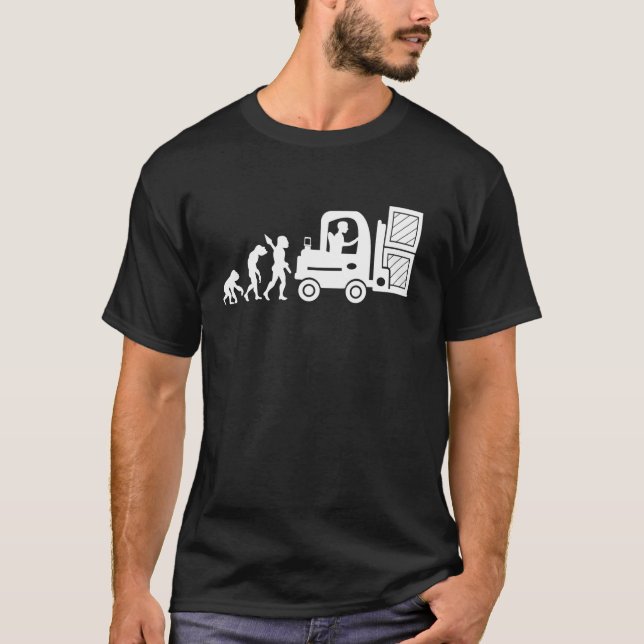 T-shirt Opérateur de chariot élévateur Construction Entrep (Devant)