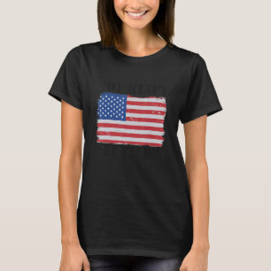 T-shirt Opérateur de chariot élévateur de drapeau américai
