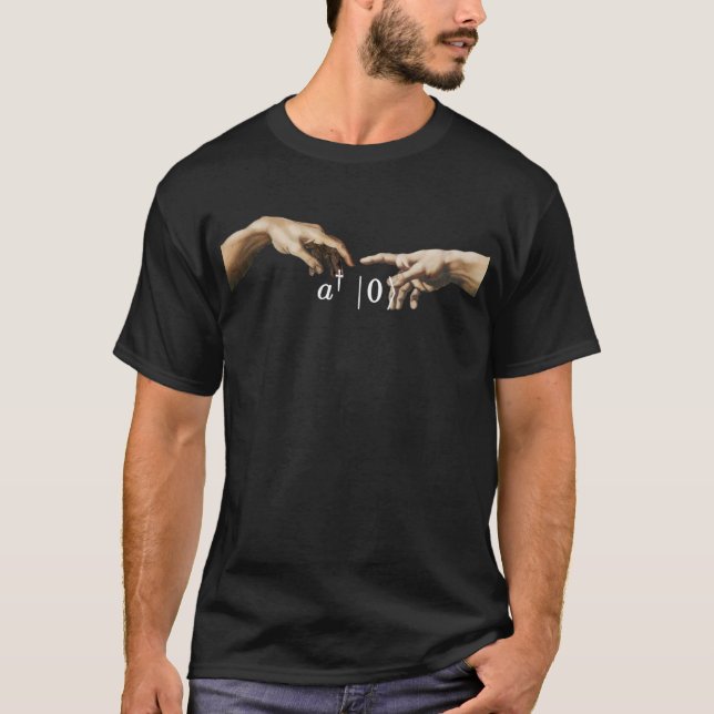 T-shirt Opérateur de création, micheangelo physique et art (Devant)