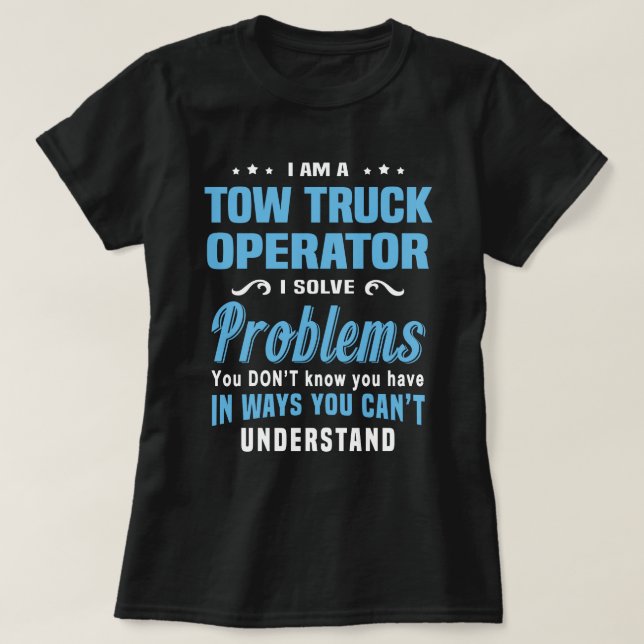 T-shirt Opérateur de dépanneuse (Design devant)