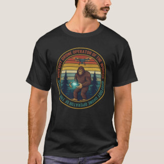 T-shirt Opérateur de drone de Bigfoot de la Cryptid Drôle