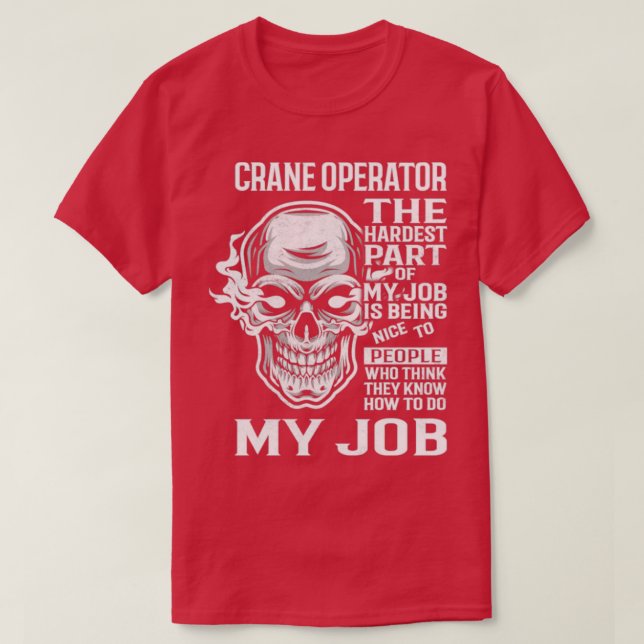 T-shirt Opérateur de grue (Design devant)