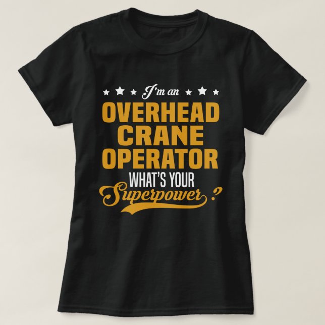 T-shirt Opérateur de grue (Design devant)