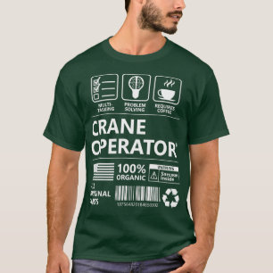 T-shirt Opérateur de grue Drôle cadeau