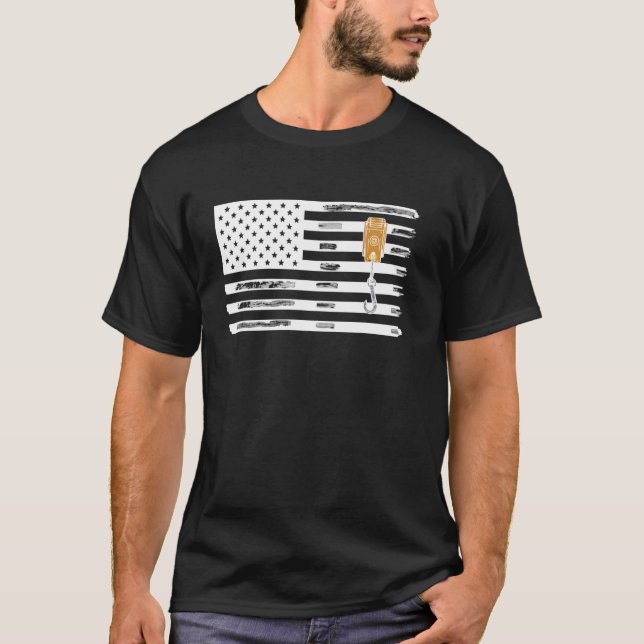T-shirt Opérateur de grue Ouvrier de construction Chantier (Devant)