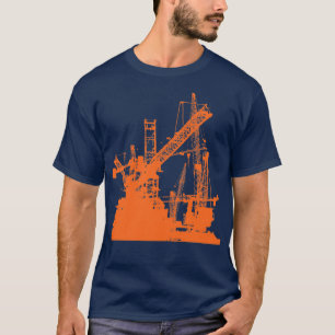 T-shirt Opérateur de grue tour Travailleur de constructio