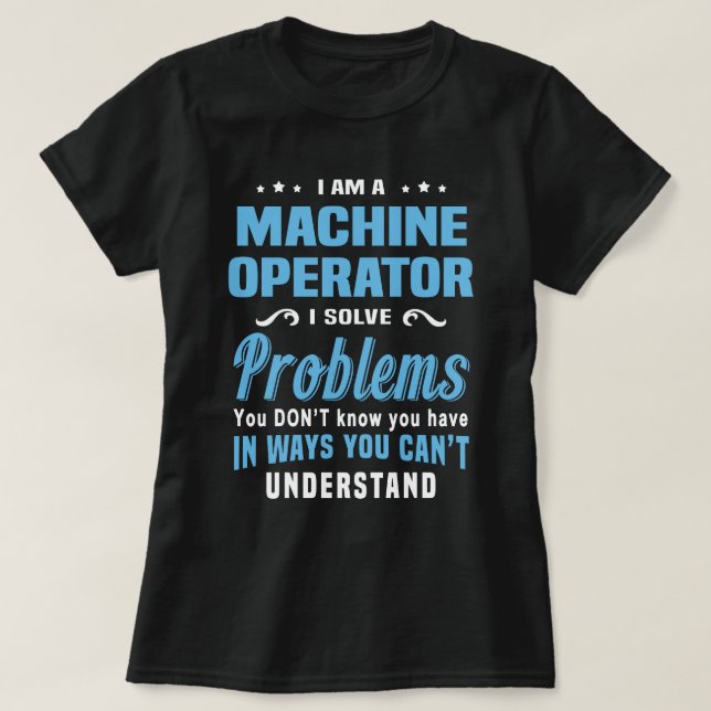 T-shirt Opérateur de machine (Design devant)