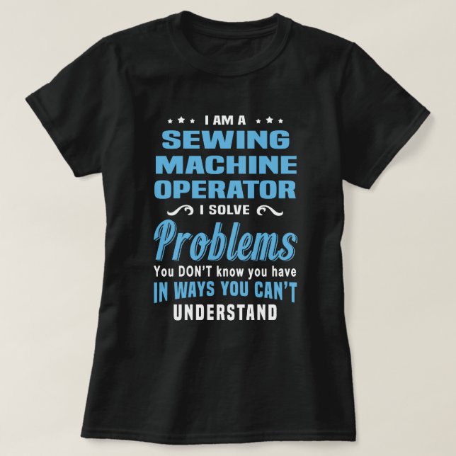 T-shirt Opérateur de machine à coudre (Design devant)