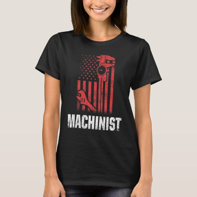T-shirt Opérateur de machine-outil d'usinage (Devant)