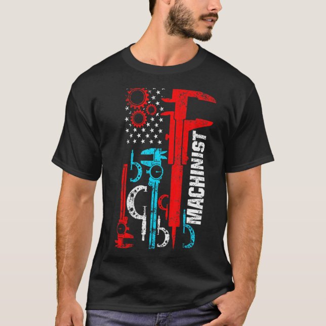 T-shirt Opérateur de machine-outil d'usinage 52 (Devant)