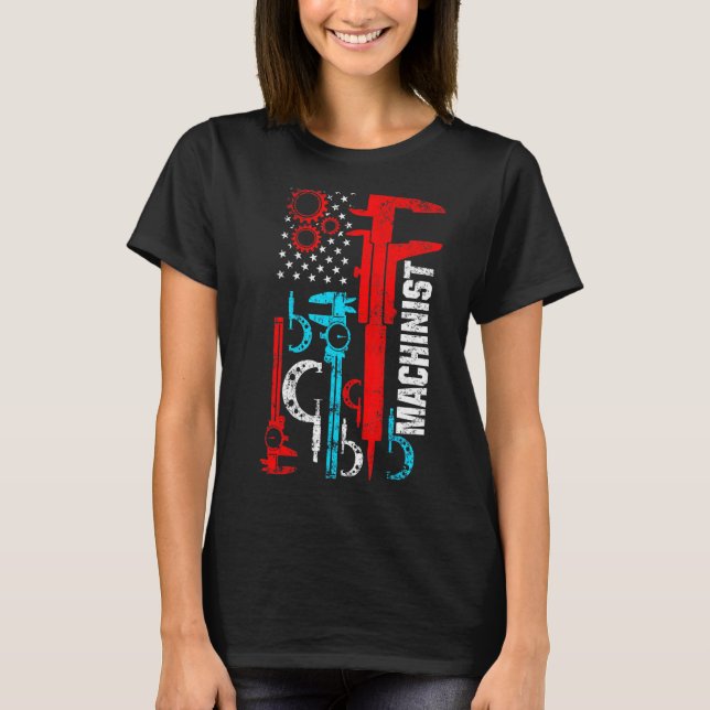 T-shirt Opérateur de machine-outil d'usinage 52 (Devant)