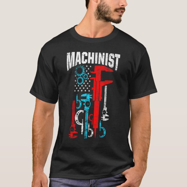 T-shirt Opérateur de machine-outil d'usinage 53 (Devant)