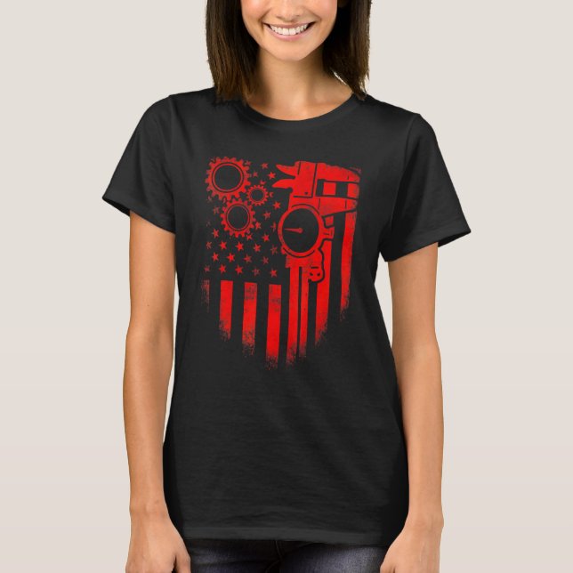 T-shirt Opérateur de machine-outil d'usinage 60 (Devant)