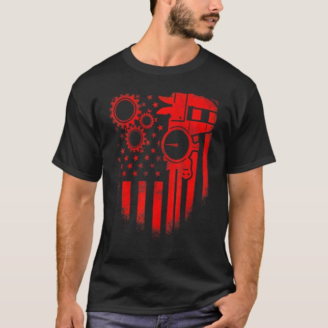 T-shirt Opérateur de machine-outil d'usinage 60 (Devant)