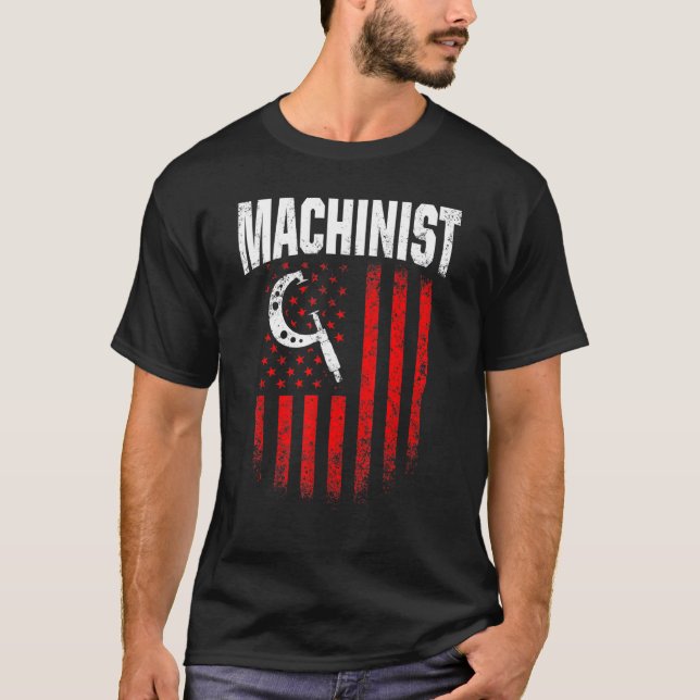 T-shirt Opérateur de machine-outil d'usinage 79 (Devant)