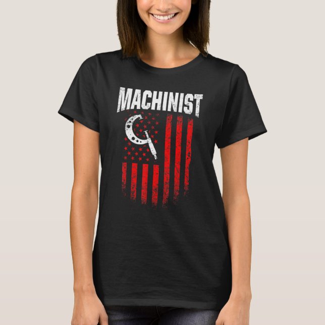 T-shirt Opérateur de machine-outil d'usinage 79 (Devant)