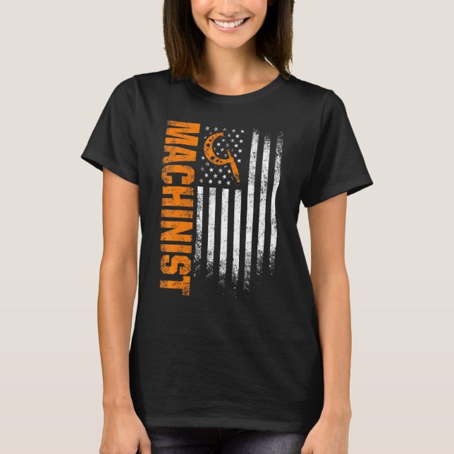 T-shirt Opérateur de machine-outil d'usinage 85 (Devant)