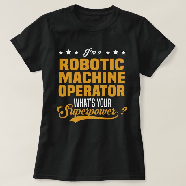 T-shirt Opérateur de machine robotique (Design devant)