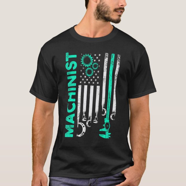 T-shirt Opérateur de machines-outils d'usinage 63 (Devant)