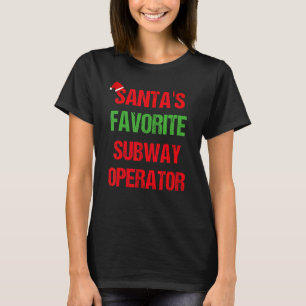 T-shirt Opérateur de métro Funny Pyjama Noël