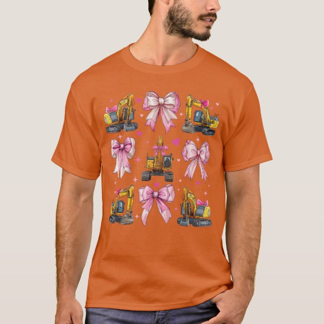 T-shirt Opérateur de pelleteuse Constru (Devant)