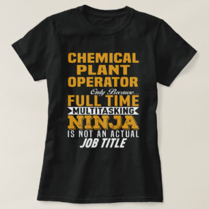 T-shirt Opérateur de Plante chimique