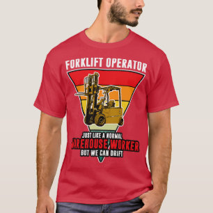 T-shirt Opérateur De Remorquage Comme Un Entrepôt D'Entrep