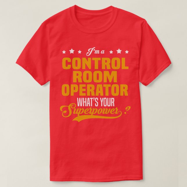 T-shirt Opérateur de salle de contrôle (Design devant)