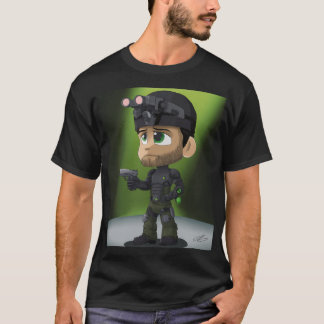 T-shirt Opérateur de Stealth Chibi Night‑Ops