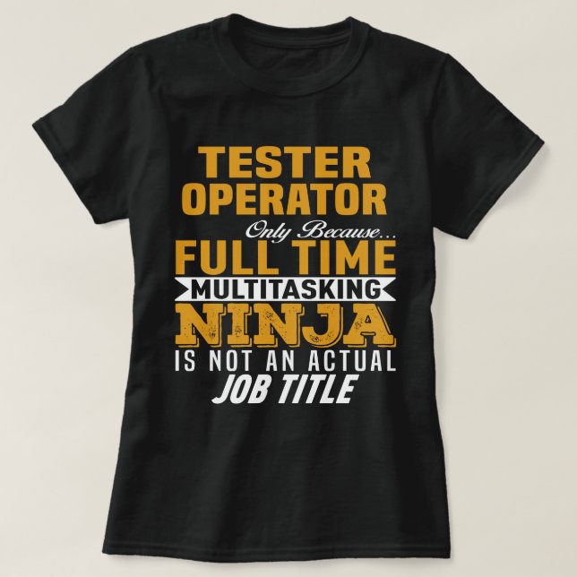 T-shirt Opérateur de Tester (Design devant)