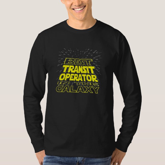 T-shirt Opérateur de transit  Emploi Cool Galaxy (Devant)