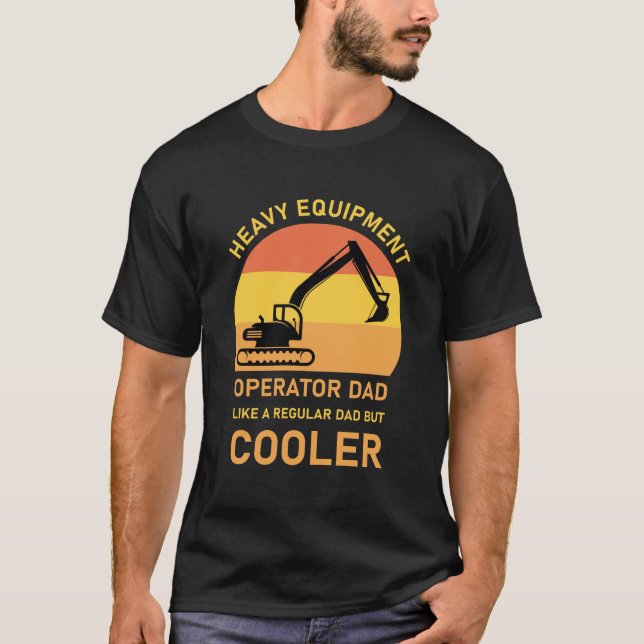 T-shirt Opérateur d'équipement lourd - Bulldozer de l'exca (Devant)
